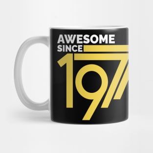 Retro Vintage Awesome Since 1977 Birthday Mug